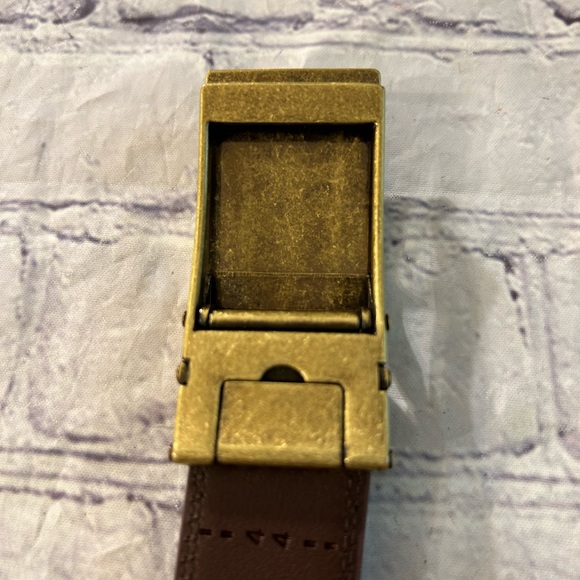 MULTI SIZE MENS BROWN BELT WITH RUSTIC BUCKLE - Picture 4 of 11